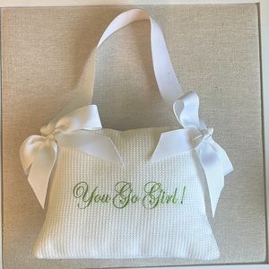 Little girls doorknob pillow